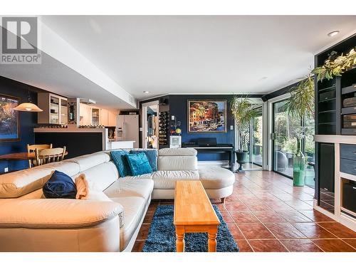 240 Clifton Road N, Kelowna, BC - Indoor Photo Showing Living Room With Fireplace