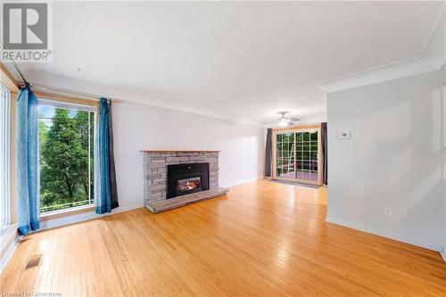 68 Rymal Road E, Hamilton, ON - Indoor Photo Showing Living Room With Fireplace