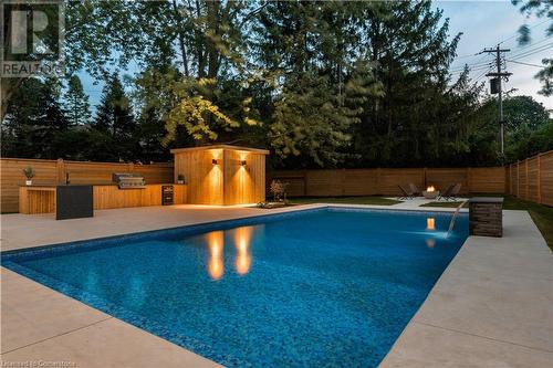 298 Strathcona Drive, Burlington, ON - Outdoor With In Ground Pool With Backyard