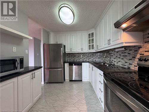 355 Rathburn Road E Unit# 608, Mississauga, ON - Indoor Photo Showing Kitchen With Double Sink With Upgraded Kitchen