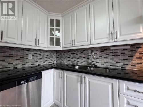 355 Rathburn Road E Unit# 608, Mississauga, ON - Indoor Photo Showing Kitchen With Double Sink With Upgraded Kitchen