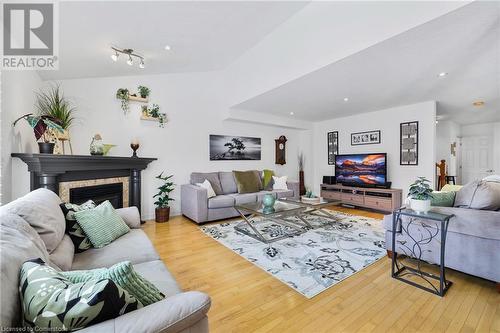 24 Benziger Lane, Hamilton, ON - Indoor Photo Showing Living Room With Fireplace