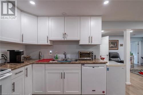 81 Hamilton Street N, Waterdown, ON - Indoor Photo Showing Kitchen With Double Sink