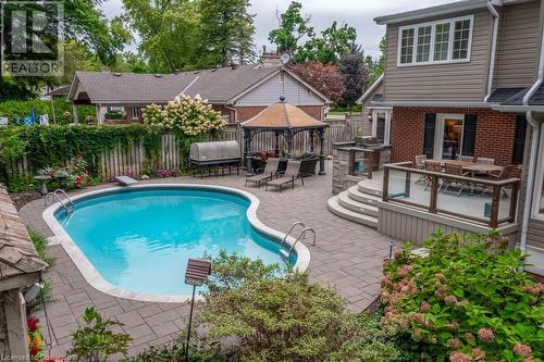 676 King Road, Burlington, ON - Outdoor With In Ground Pool With Deck Patio Veranda