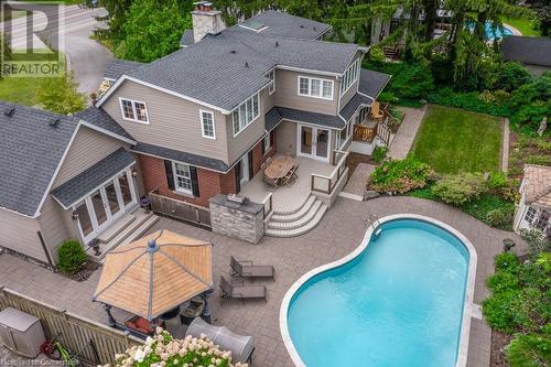 676 King Road, Burlington, ON - Outdoor With In Ground Pool With Deck Patio Veranda