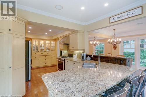 676 King Road, Burlington, ON - Indoor Photo Showing Kitchen With Double Sink With Upgraded Kitchen