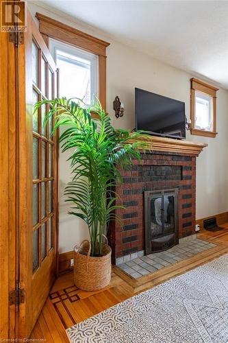 49 Rutherford Avenue, Hamilton, ON - Indoor Photo Showing Living Room With Fireplace