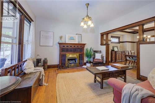 166 Ottawa Street S, Hamilton, ON - Indoor Photo Showing Other Room With Fireplace