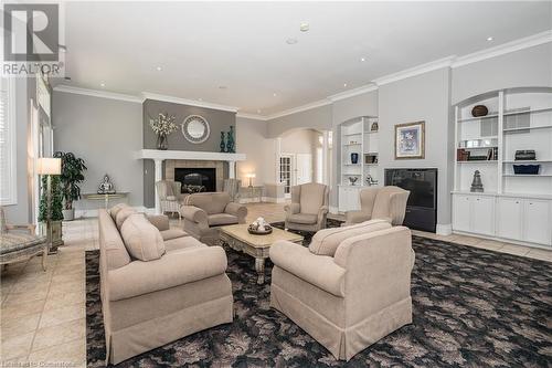 1800 Walkers Line Unit# 310, Burlington, ON - Indoor Photo Showing Living Room With Fireplace