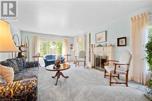 780 Hall Road, Hamilton, ON - Indoor Photo Showing Living Room With Fireplace