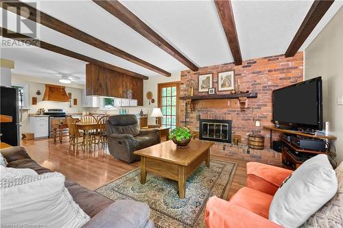 780 Hall Road, Hamilton, ON - Indoor Photo Showing Living Room With Fireplace