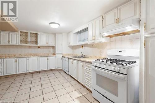 420 West 5Th Street, Hamilton, ON - Indoor Photo Showing Kitchen With Double Sink