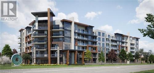 Building Exterior - 600 North Service Road Unit# 424, Hamilton, ON - Outdoor With Balcony With Facade