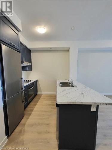 Kitchen - 600 North Service Road Unit# 424, Hamilton, ON - Indoor Photo Showing Kitchen With Double Sink With Upgraded Kitchen