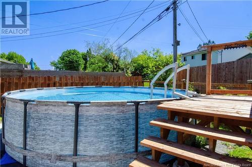 1036 Mollins Drive, Saint John, NB - Outdoor With Above Ground Pool With Backyard