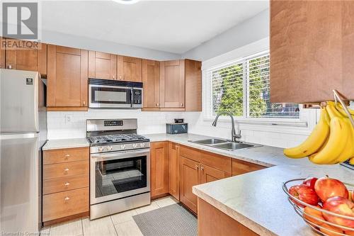 2050 Upper Middle Road Unit# 147, Burlington, ON - Indoor Photo Showing Kitchen With Double Sink