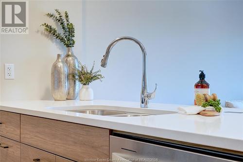 190 Main Street Unit# 301, Kingsville, ON - Indoor Photo Showing Kitchen With Double Sink