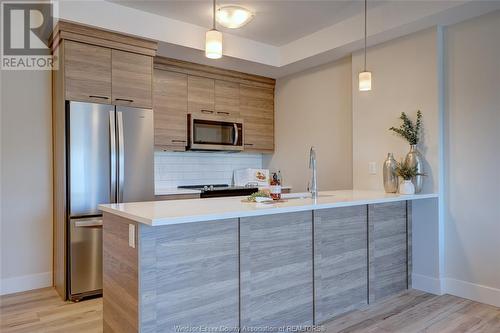 190 Main Street Unit# 301, Kingsville, ON - Indoor Photo Showing Kitchen With Stainless Steel Kitchen With Upgraded Kitchen