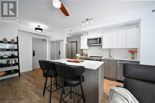 3210 Dakota Common Unit# A907, Burlington, ON - Indoor Photo Showing Kitchen With Stainless Steel Kitchen With Upgraded Kitchen