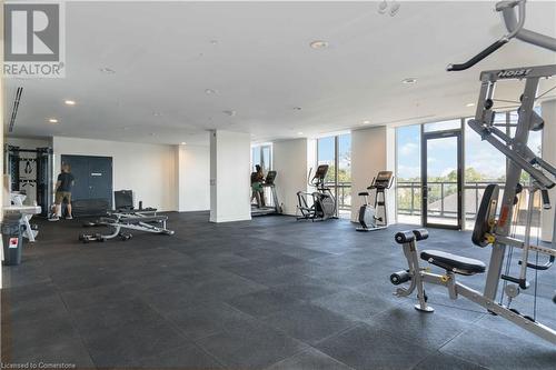 128 King Street N Unit# 1208, Waterloo, ON - Indoor Photo Showing Gym Room