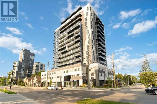 128 King Street N Unit# 1208, Waterloo, ON - Outdoor With Balcony With Facade