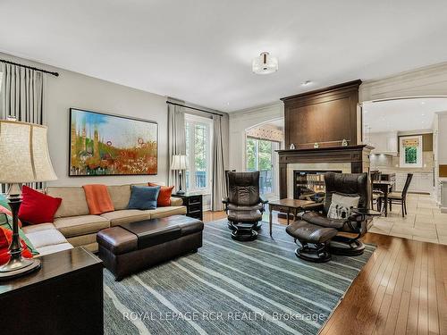 56 Sandbanks Dr, Richmond Hill, ON - Indoor Photo Showing Living Room With Fireplace