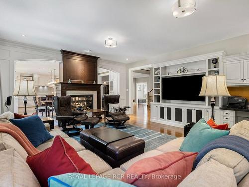 56 Sandbanks Dr, Richmond Hill, ON - Indoor Photo Showing Living Room With Fireplace