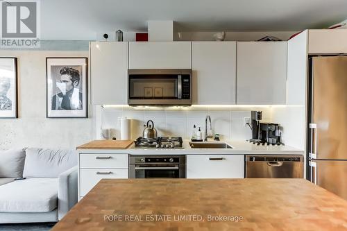 608 - 55 Ontario Street, Toronto, ON - Indoor Photo Showing Kitchen With Stainless Steel Kitchen With Upgraded Kitchen