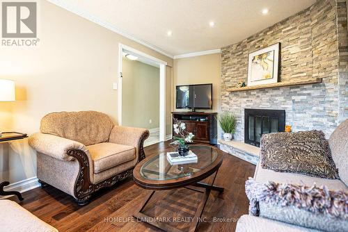 258 Brickstone Circle, Vaughan, ON - Indoor Photo Showing Living Room With Fireplace