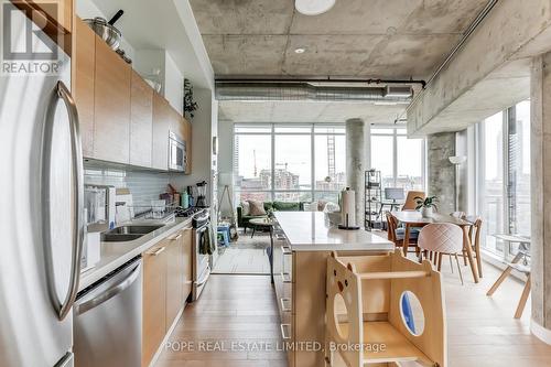 716 - 318 King Street E, Toronto (Moss Park), ON - Indoor Photo Showing Kitchen With Stainless Steel Kitchen With Double Sink