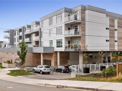 211-5120 Cordova Bay Rd, Saanich, BC - Outdoor With Balcony With Facade