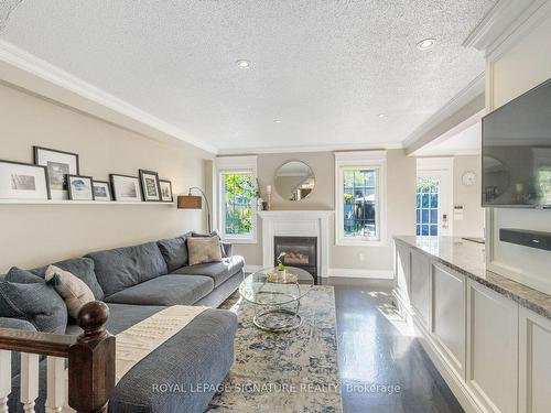 239 Westfield Tr, Oakville, ON - Indoor Photo Showing Living Room With Fireplace