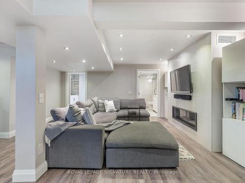 239 Westfield Tr, Oakville, ON - Indoor Photo Showing Living Room With Fireplace