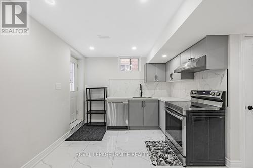 Bsmt - 10 Ainley Road, Ajax, ON - Indoor Photo Showing Kitchen