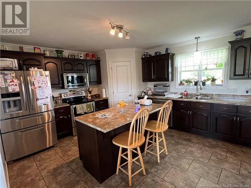 15 South Tilley Road, Tilley, NB - Indoor Photo Showing Kitchen With Double Sink