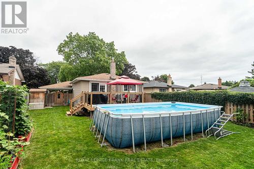 493 Dianne Drive, Oshawa (Donevan), ON - Outdoor With Above Ground Pool With Backyard