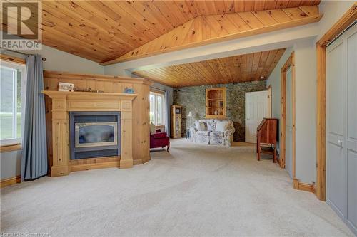 1164 Brantford Highway, Cambridge, ON - Indoor Photo Showing Other Room With Fireplace