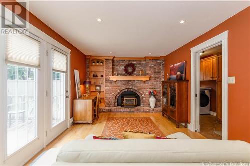 84 Glengrove Road, Moncton, NB - Indoor Photo Showing Living Room With Fireplace