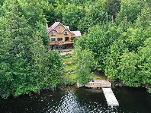 Vue d'ensemble - 42 Ch. Des Mauves, La Minerve, QC - Outdoor With Body Of Water With Deck Patio Veranda