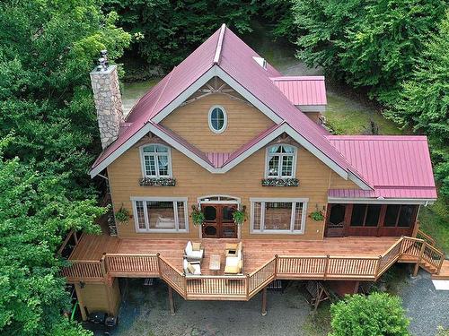 FaÃ§ade - 42 Ch. Des Mauves, La Minerve, QC - Outdoor With Deck Patio Veranda