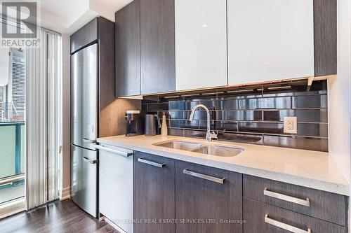 1302 - 8 The Esplanade, Toronto, ON - Indoor Photo Showing Kitchen With Double Sink