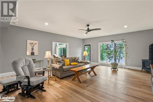 1827 Crystal Lake Road, Trent Lakes, ON - Indoor Photo Showing Living Room With Fireplace