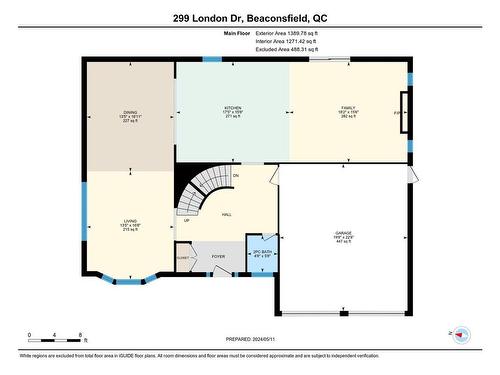 Drawing (sketch) - 299 London Drive, Beaconsfield, QC 