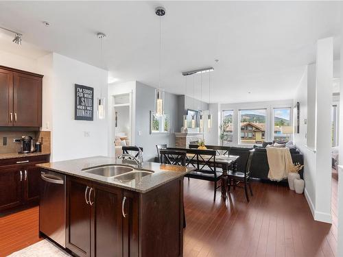 305-3210 Jacklin Rd, Langford, BC - Indoor Photo Showing Kitchen With Double Sink