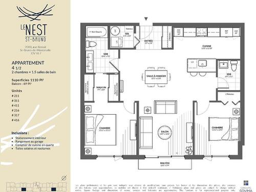 Plan (croquis) - 211-2000 Rue Benoit, Saint-Bruno-De-Montarville, QC - Other