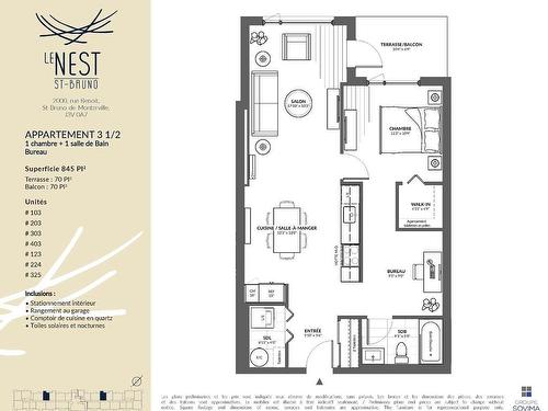 Drawing (sketch) - 303-2000 Rue Benoit, Saint-Bruno-De-Montarville, QC - Other