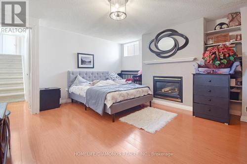 85 Springview Drive, Brampton, ON - Indoor Photo Showing Bedroom With Fireplace