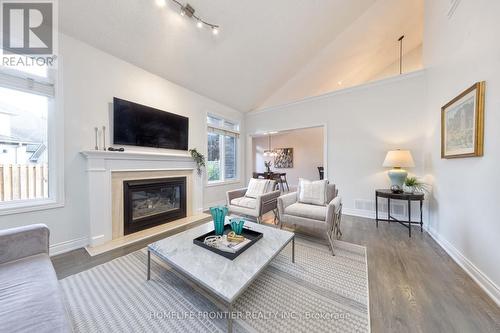 4100 Stonebridge Crescent, Burlington, ON - Indoor Photo Showing Living Room With Fireplace