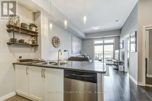 420 - 5020 Corporate Drive, Burlington, ON - Indoor Photo Showing Kitchen With Double Sink