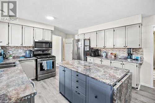 1258 6 Highway N, Hamilton, ON - Indoor Photo Showing Kitchen With Double Sink